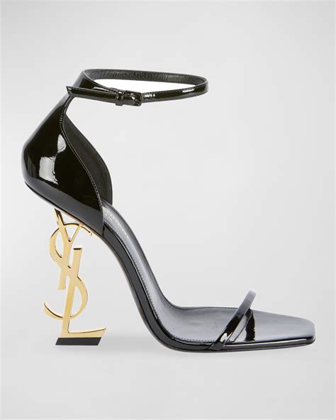 ysl tribute block heel|ysl logo heels.